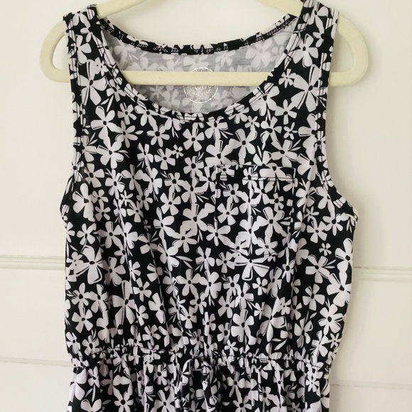 Girl Clothes Sizes 7/8 White Top Peasant Summer Floral Tank Dress Sleeveless - Picture 10 of 14